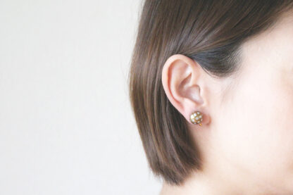 Checkered Pearl Earrings